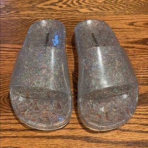 Madden Girl Glitter Slides